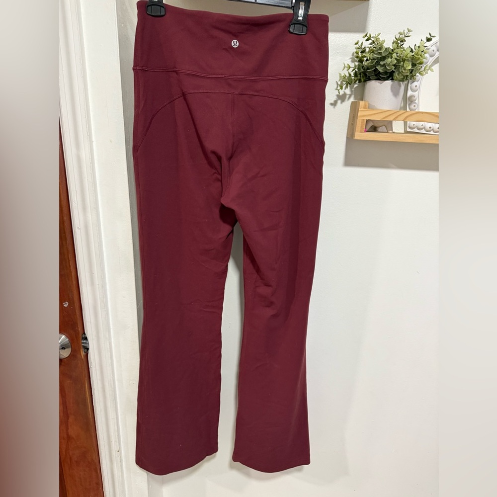 Lululemon Athletica Red Leggings Stretchy Full-Length